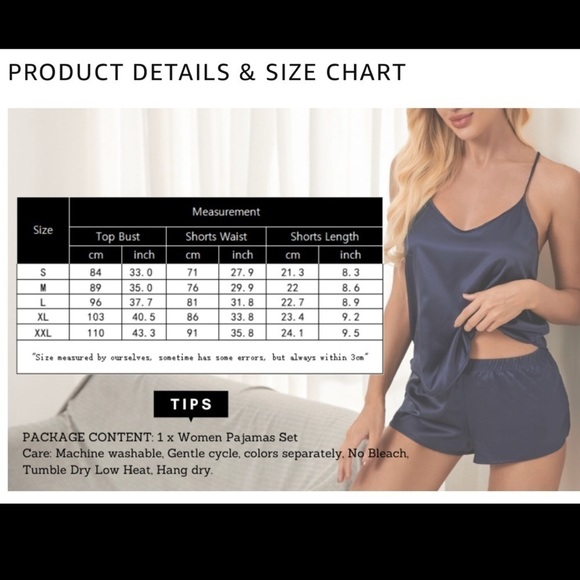 coral two piece pajama shorts and tank top set - Picture 7 of 7